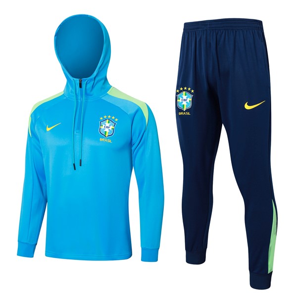 Sudadera Con Capucha Brasil 2024/25 Azul 3